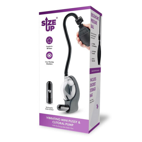 Bomba de Vacío para Vulva con Bala Vibradora Recargable Bomba de Vacío para Vulva con Bala Vibradora Recargable