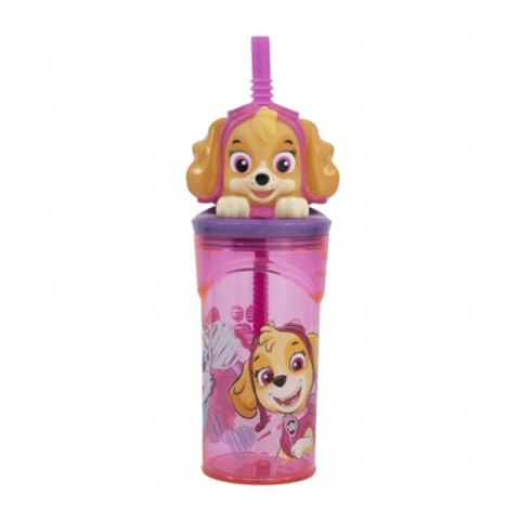 Vaso Alto con Forma 3D Paw Patrol 18 cm 360ml SKYE