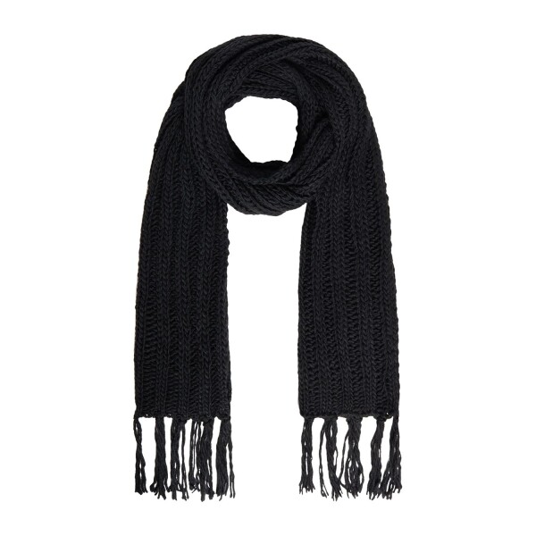Bufanda Hilo Tejido Crochet Abrigo Suave Hombre Mujer Atrix® Variante Color Negro