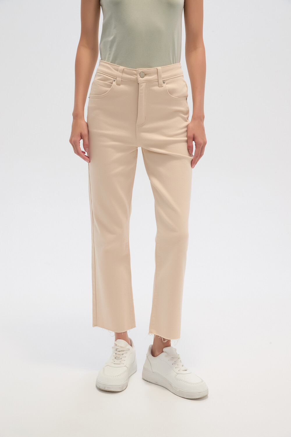 Pantalon Vilehada Beige Claro