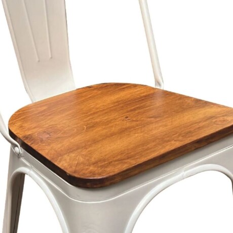 Silla asiento de Madera Tolix - Blanco 5456 Silla asiento de Madera Tolix - Blanco 5456