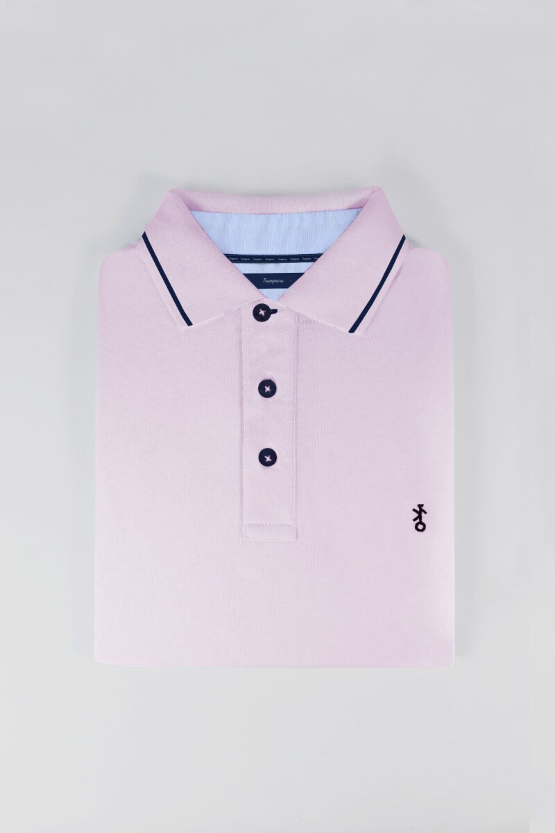 Remera Polo Pique - Rosa 