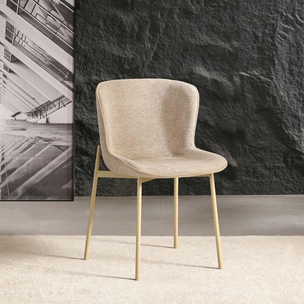 JUEGO DE COMEDOR METAL-Y-PIEDRA YANN