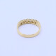 Anillo medio sin fin oro 18k amarillo con brillantes engarce 4 puntas. Anillo medio sin fin oro 18k amarillo con brillantes engarce 4 puntas.