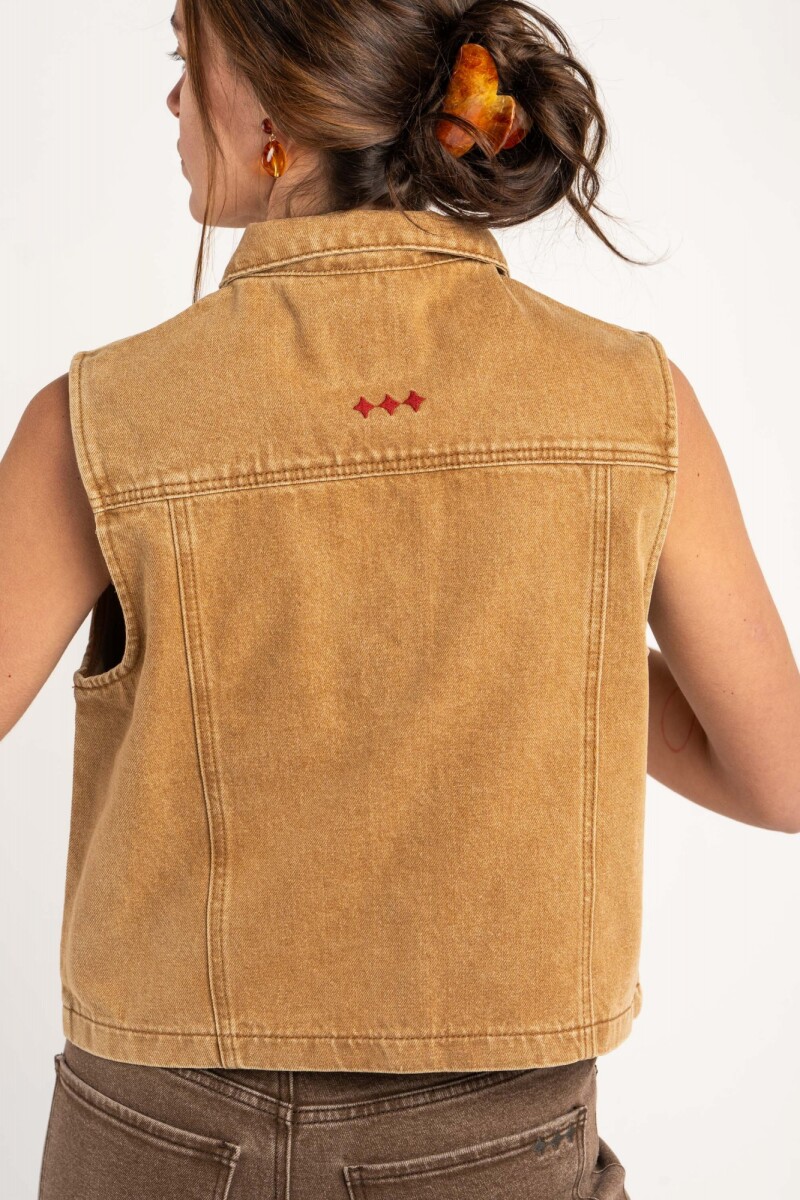 Chaleco Lavado Camel