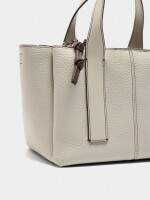 Bolso Tote Con Textura crudo