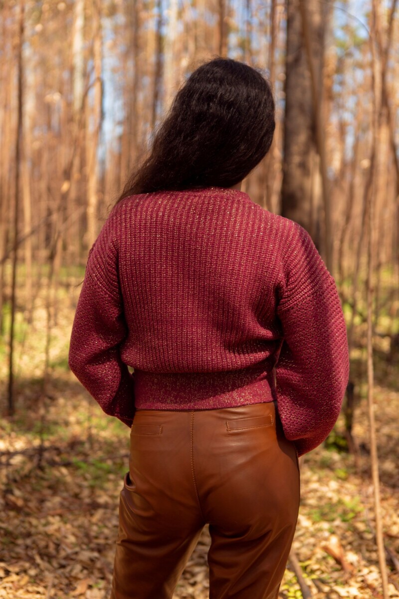 Cardigan Argo Bordeaux