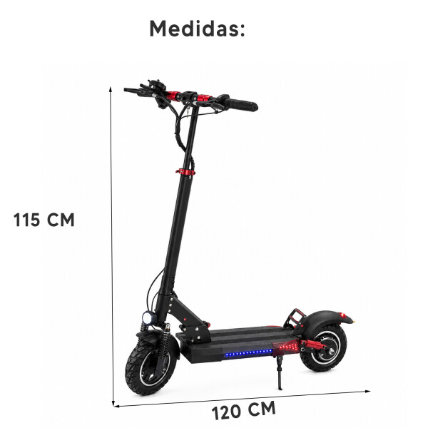 Monopatín Eléctrico Sgx3 Pl 10" 500w 45kmh MONOPATIN LIKE PL SGX3 ROJO