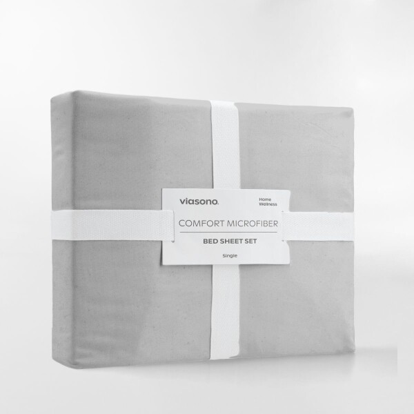FUNDA DE DUVET MICROFIBER GRIS CLARO - QUEEN