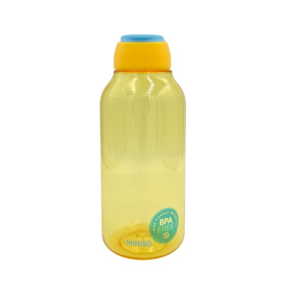 Botella DIY + stickers amarillo