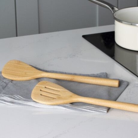 Cuchara Ranurada Ancha Bambú KitchenAid Cuchara Ranurada Ancha Bambú KitchenAid