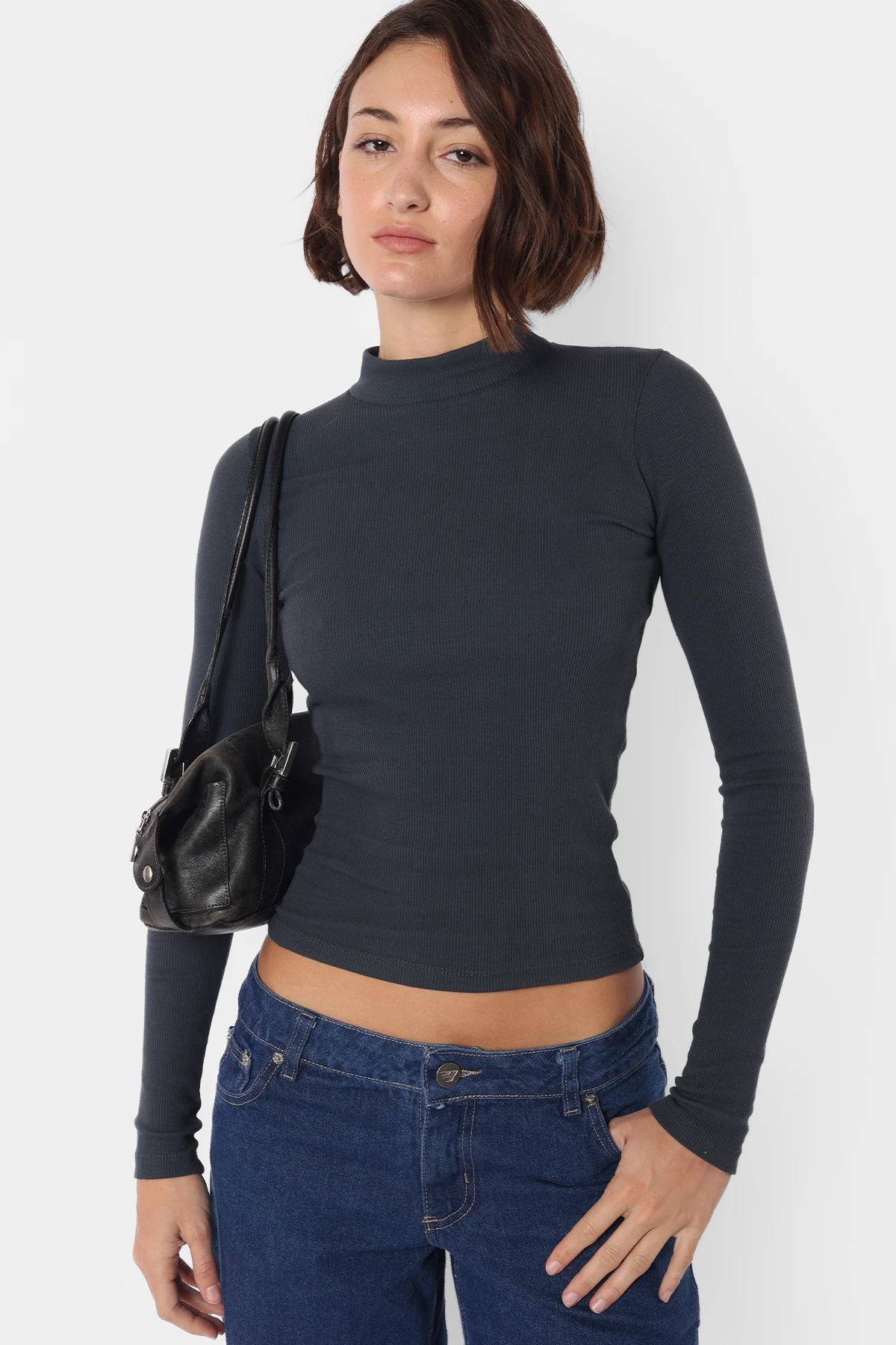 Top Pabla Gris Plomo