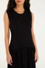 VESTIDO MAXI REGATA Negro