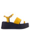 Sandalias de Mujer Miss Carol FIJI con plataforma Amarillo Mostaza