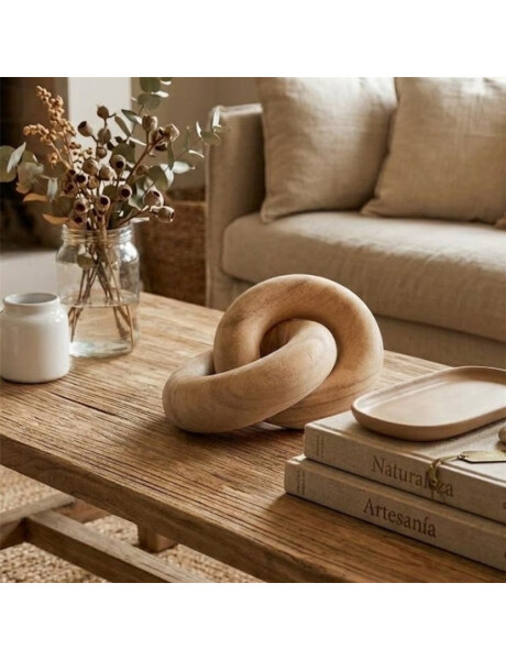 CADENA DECORATIVA 2 ESLABONES MADERA NATURAL CADENA DECORATIVA 2 ESLABONES MADERA NATURAL