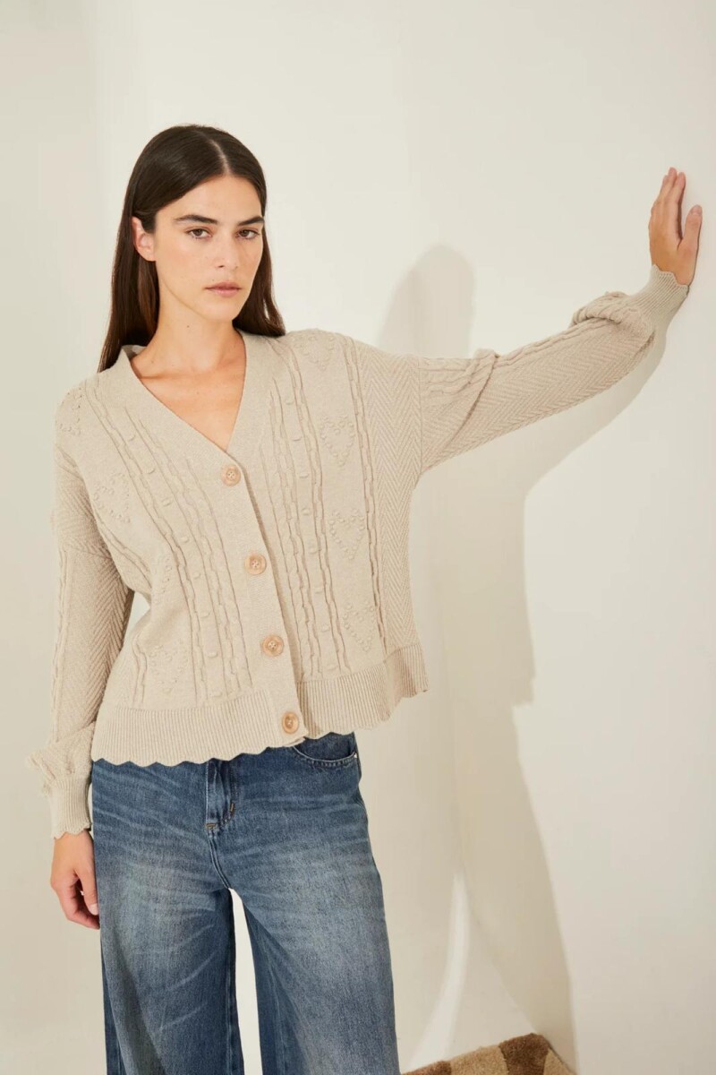 CARDIGAN FRANCIS - TOSTADO 