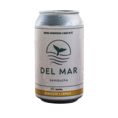 Kombucha maracuya y lupulo Del Mar 350ml Kombucha Del Mar Maracuya