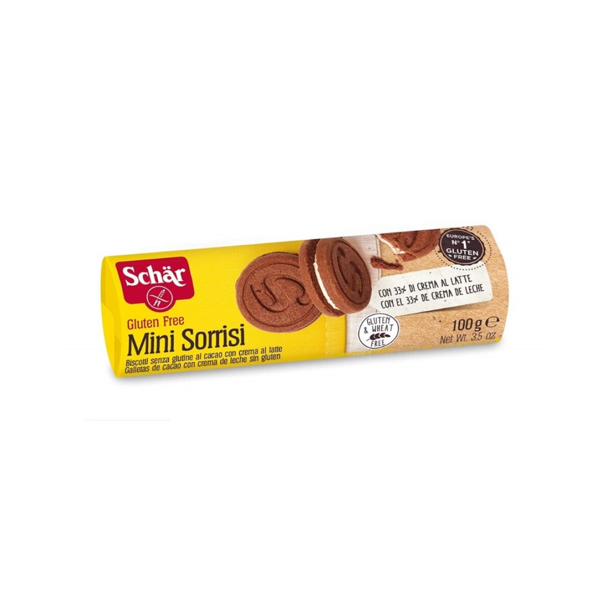 Galletas Mini Sorrisi Sin Gluten Schar 100g 