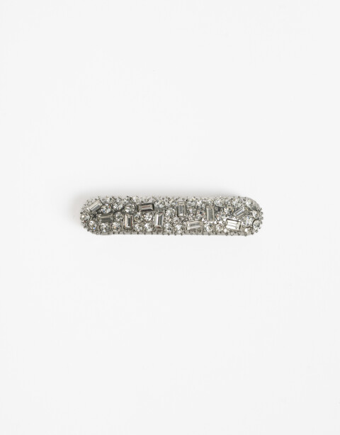 Hebillas Francesas Strass Hebilla Francesa Con Strass - Plateado Rodio