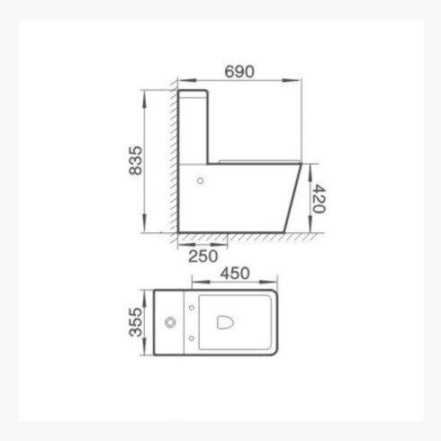 Juego De Inodoro, Tapa Cierre Suave Y Mochila, Linea Hazen, Aqualia 000