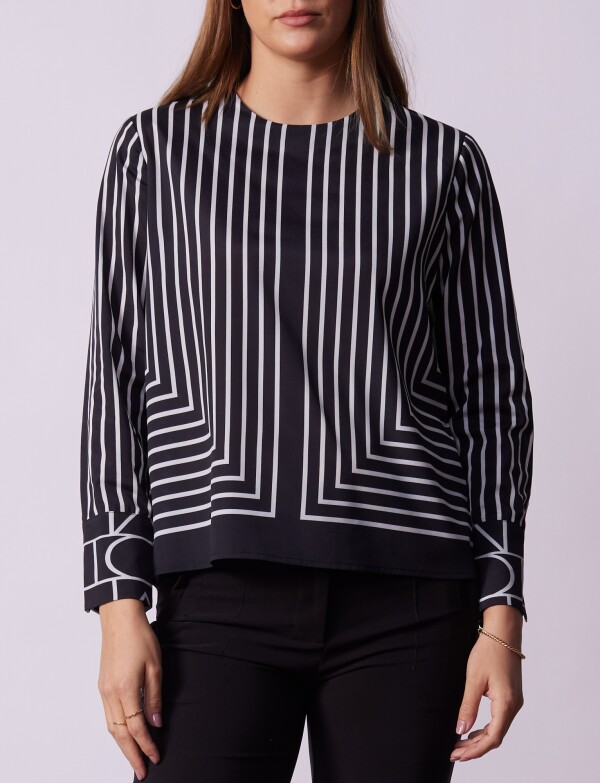 Blusa Lineas NEGRO