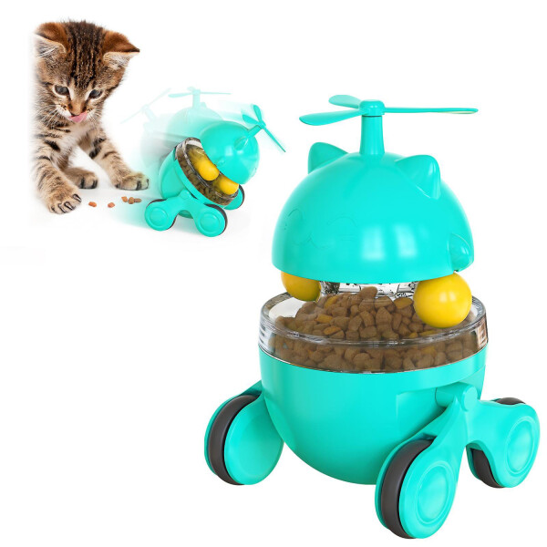 Juguete Interactivo Con Ruedas Dispensador Alimento Gatos Juguete Interactivo Con Ruedas Dispensador Alimento Gatos