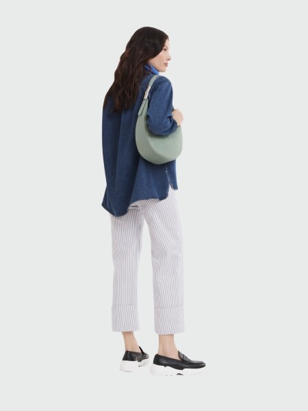 Longchamp -HOBO BAG LE ROSEAU M Verde Pastel