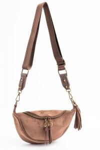 Cartera Gamuza Vegana Chocolate