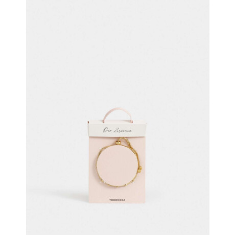 Pulsera Flexible Bañada En Oro Dorado