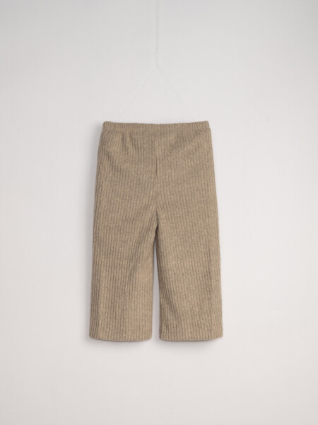 Pantalón deportivo ancho waffle Visón