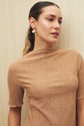 TOP MOTE Beige Oscuro