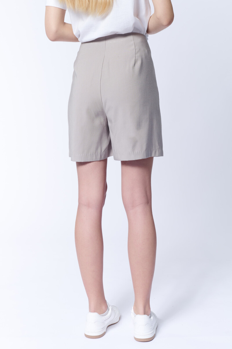 Short lyocel Beige Grisáceo
