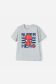 Camiseta niño Spiderman GRIS