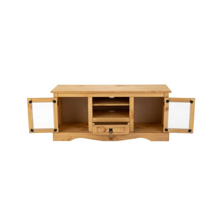 Rack 2 Puertas Vidrio Li­nea Mexicana Natural