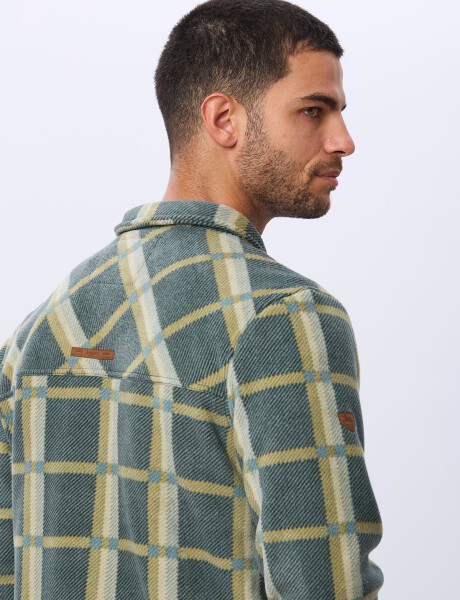 CAMISA LEÑADORA POLAR Verde