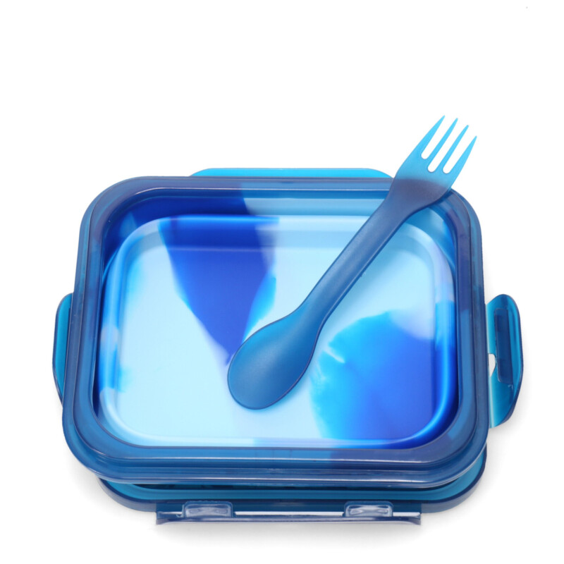 Lanchera Footy Plegable Pelotas Azul - Celeste - Blanco