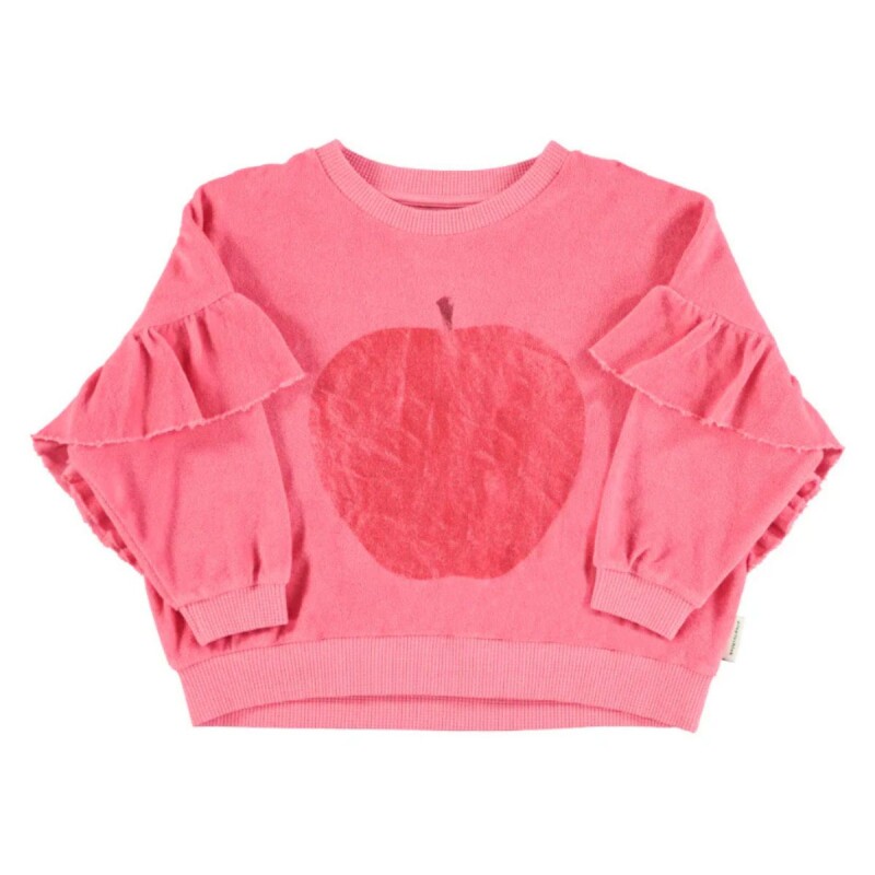 Buzo fucsia con volados Manzana 12 meses Piupiuchick Buzo Fucsia Con Volados Manzana 12 Meses Piupiuchick