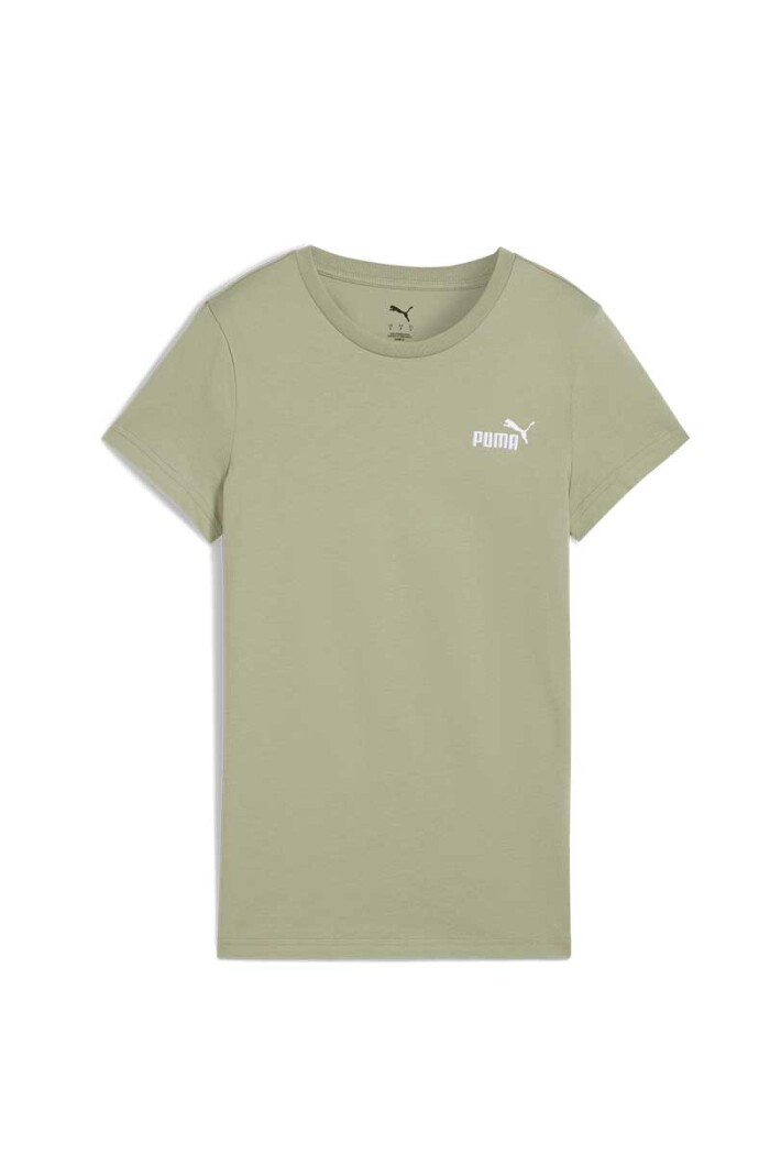 REMERA PUMA DAMA LOGO TEE Verde-seco