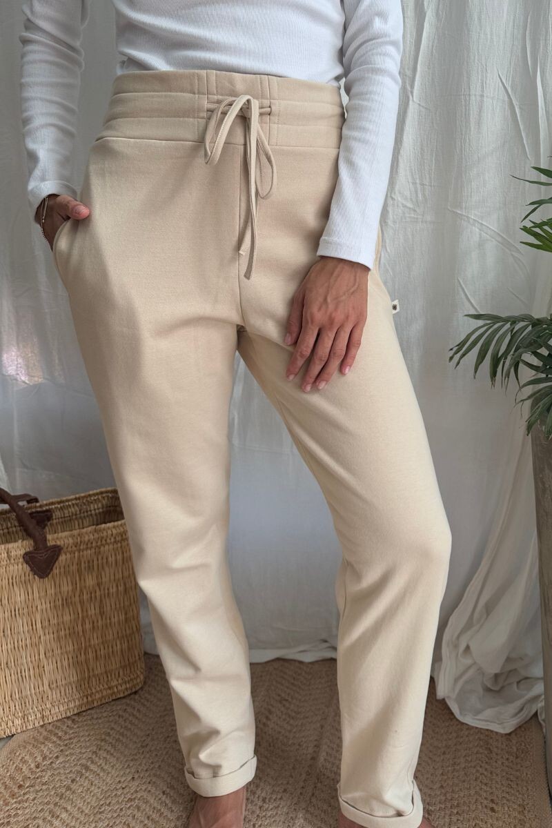 Pantalón chupín winter Crema