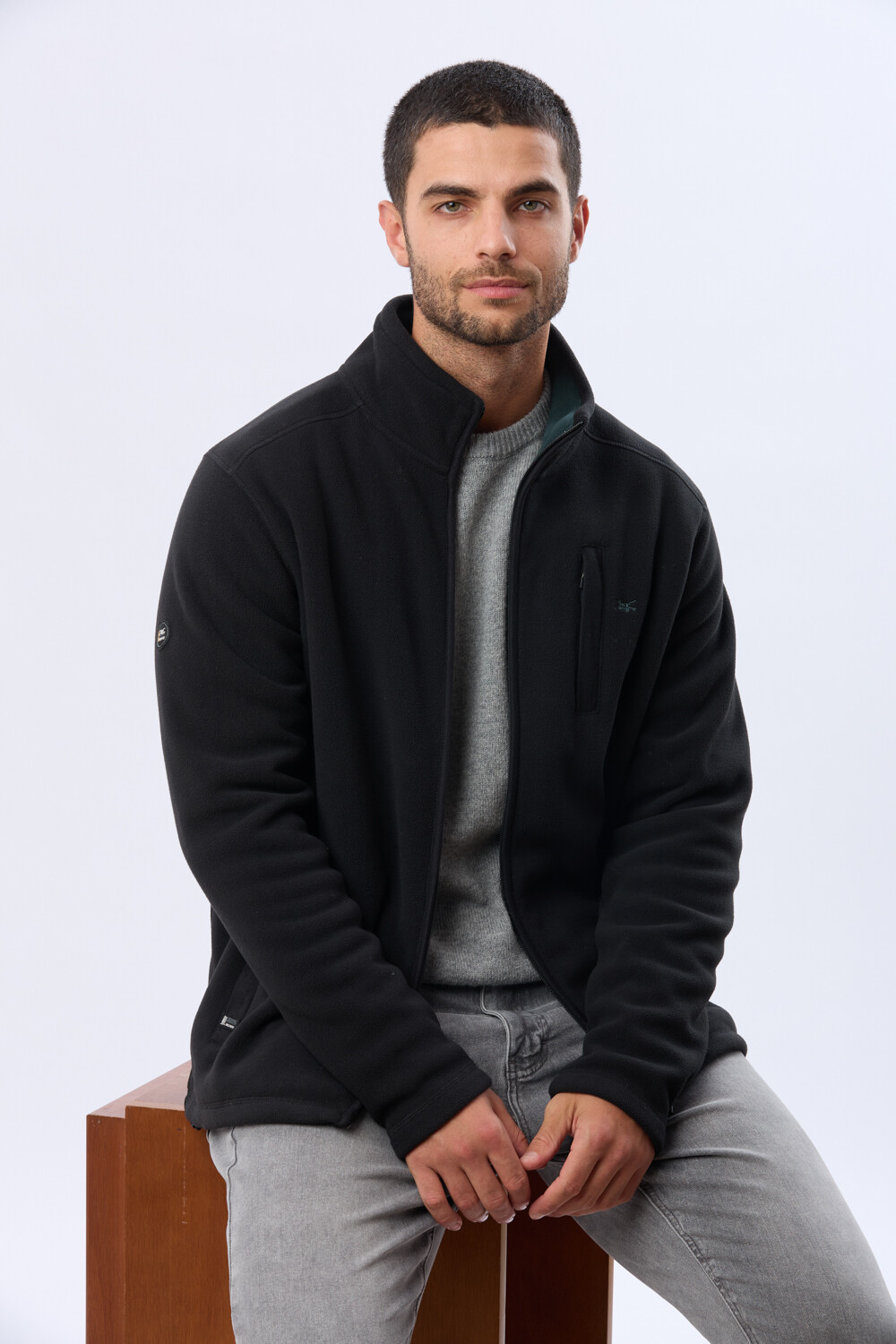 CAMPERA POLAR DE ABRIGO Negro