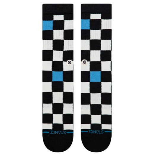 Medias Stance Chef Check Crew - Negro Medias Stance Chef Check Crew - Negro