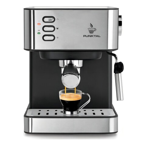 Cafetera Punktal Pk-542 Automática Inox Expreso Color Acero inoxidable/Negro Cafetera Punktal Pk-542 Automática Inox Expreso Color Acero Inoxidable/negro