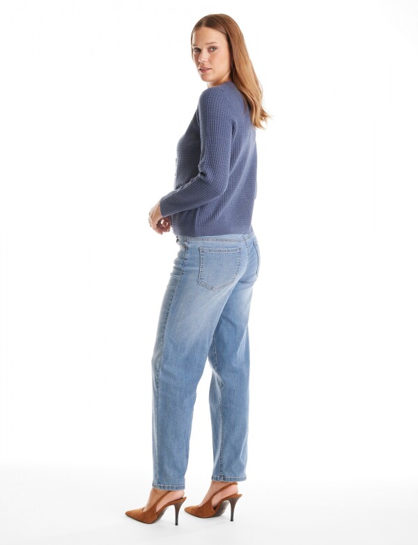 Cardigan Flecos AZUL