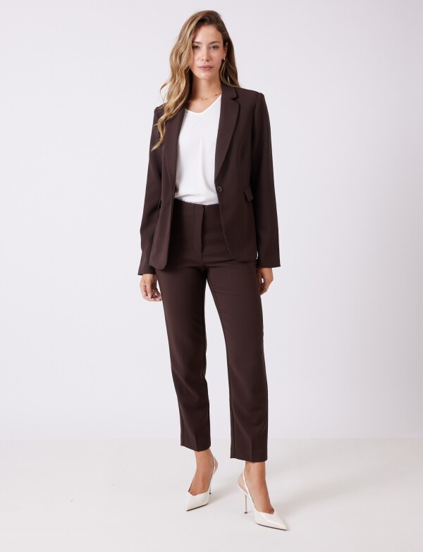 Blazer Sastrero Slim MARRON