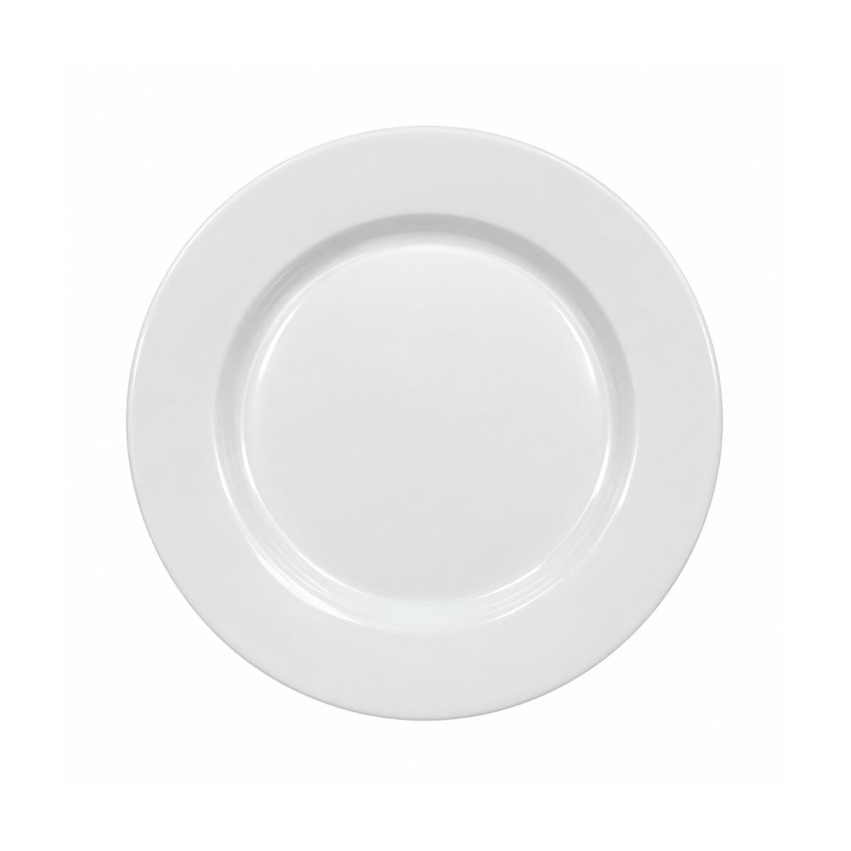 Plato llano melamina blanca 25 cm 