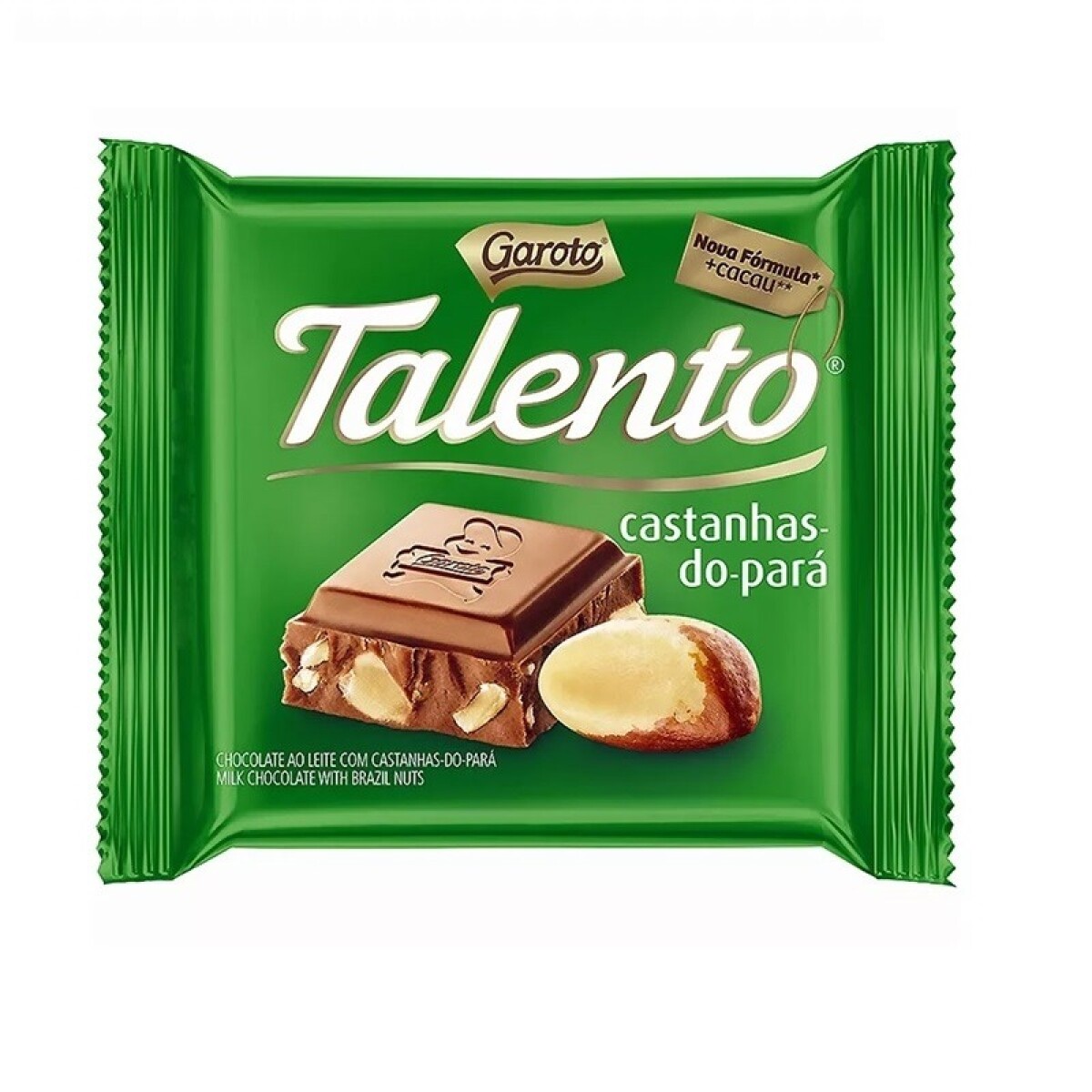 Chocolate Garoto Talento Castaña Y Nuez 85 Grs. 