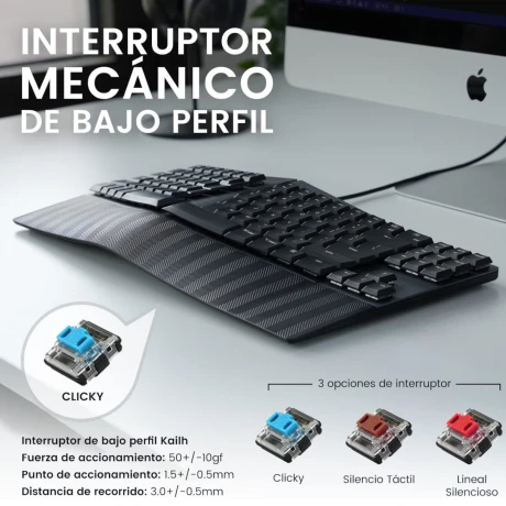 Teclado Ergonómico Usb Perixx 335 Multimedia Español 001
