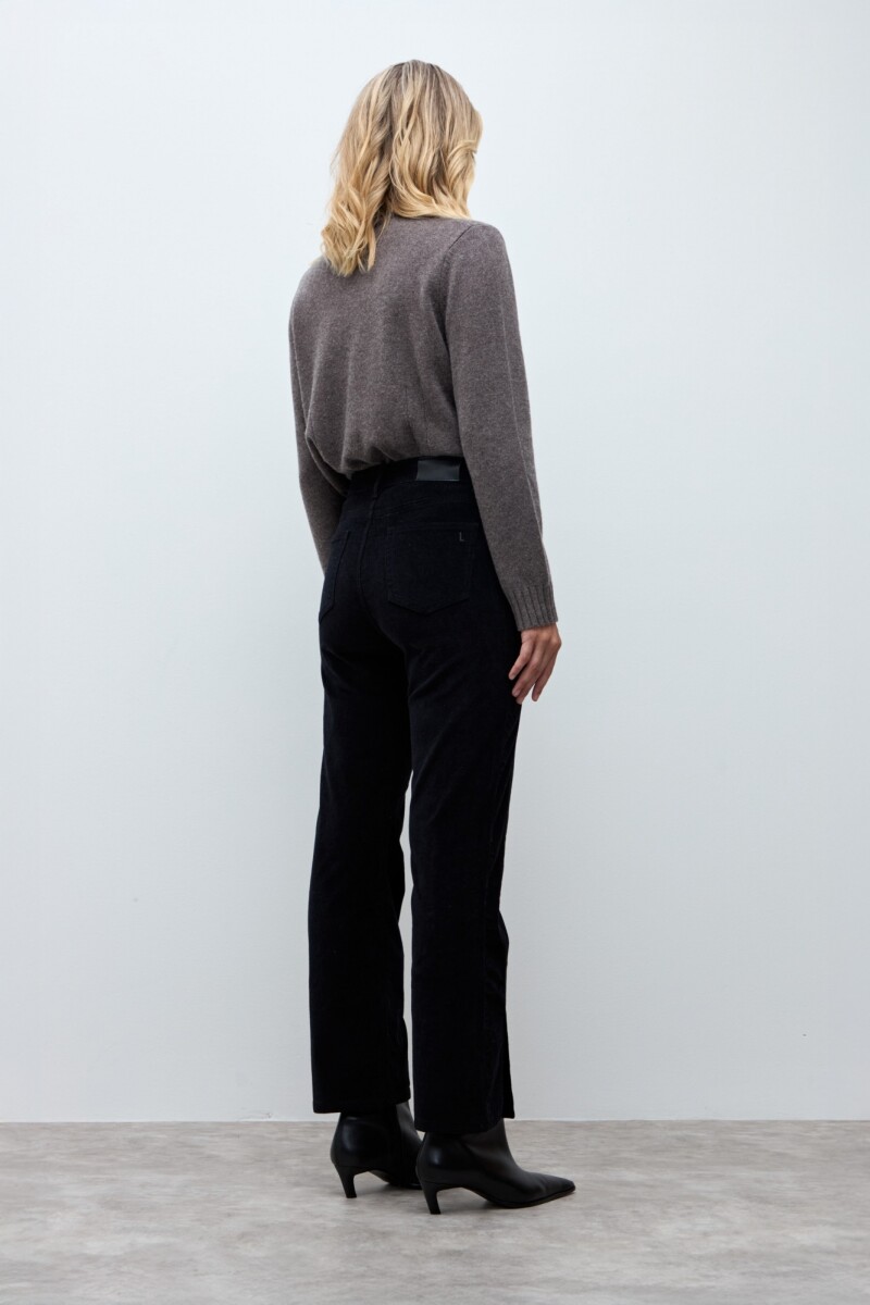 Pantalón Donna de pana negro