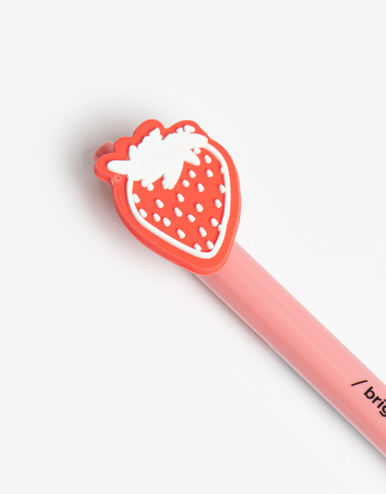 Lapices y Lapiceras Lapicera Topper Frutillas - Combinacion Bicolor