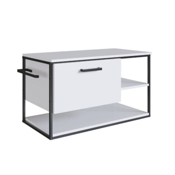 MUEBLE DE BAÑO SUSPENDIDO 80 CM S/BACHA - BLANCO MUEBLE DE BAÑO SUSPENDIDO 80 CM S/BACHA - BLANCO